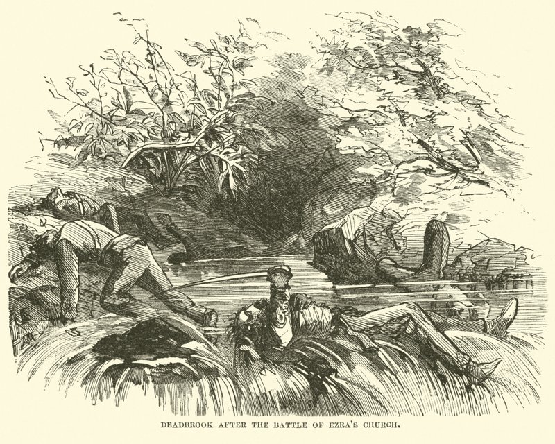 Deadbrook po bitwie pod kościołem Ezras, sierpień 1864 r. autorstwa American School