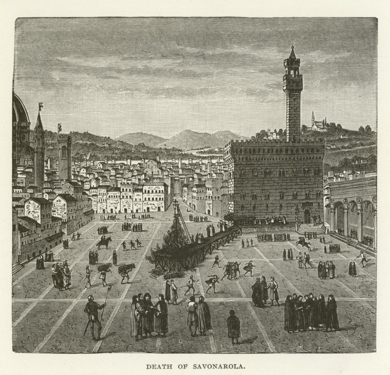 Śmierć Savonaroli autorstwa American School