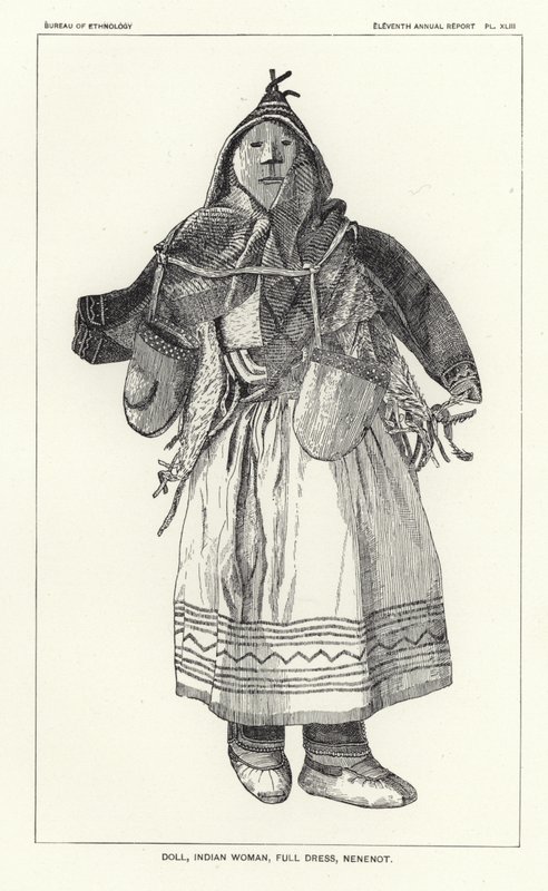 Lalka, Hinduska, pełny strój, Nenenot autorstwa American School