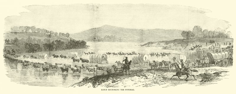 Wczesne ponowne przekroczenie Potomaku, lipiec 1864 r. autorstwa American School