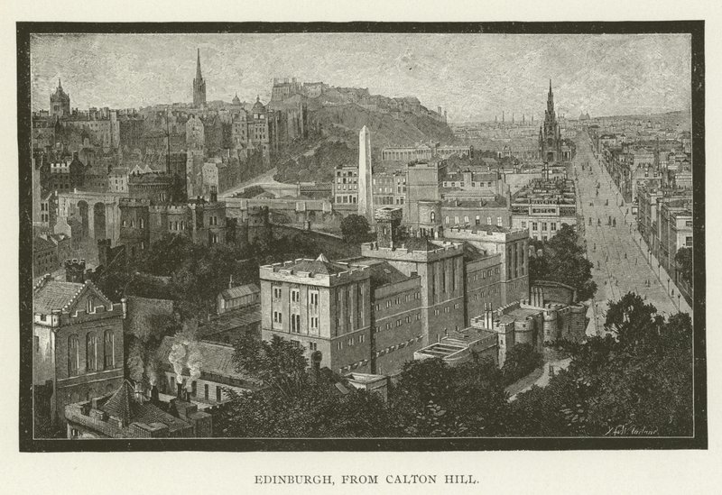 Edynburg, z Calton Hill autorstwa American School