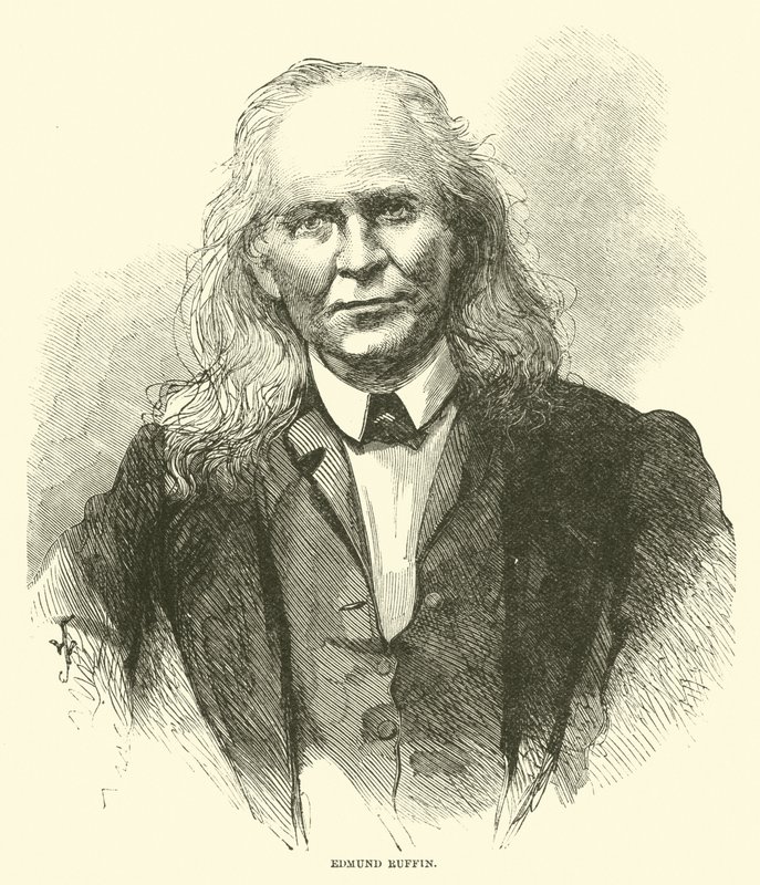 Edmund Ruffin, kwiecień 1865 autorstwa American School