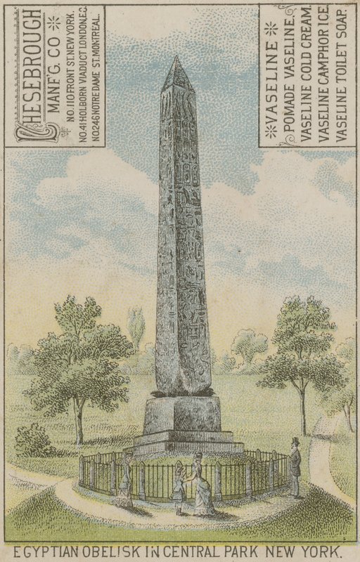 Egipski Obelisk w Central Parku w Nowym Jorku autorstwa American School