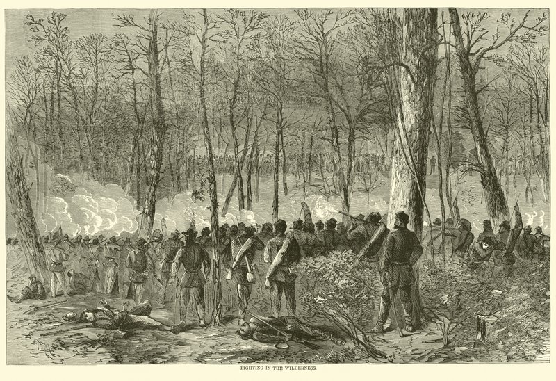 Walka na pustkowiu, maj 1864 autorstwa American School