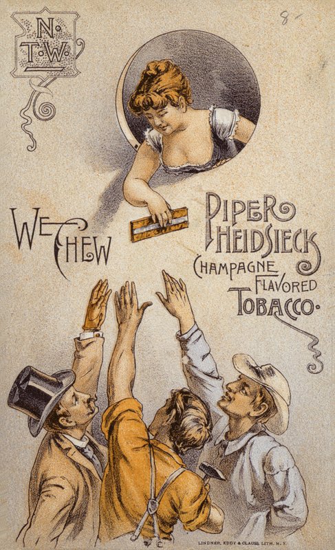 Floozie rozdaje tytoń (Piper Heidsieck) autorstwa American School