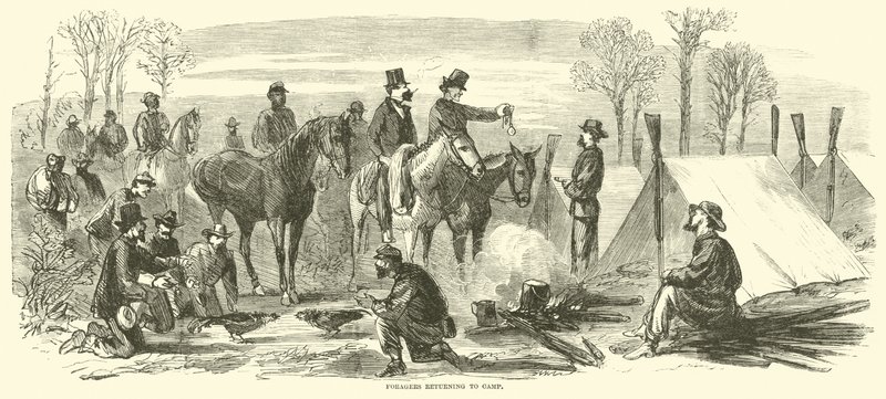 Żeracze powracający do obozu, marzec 1865 autorstwa American School