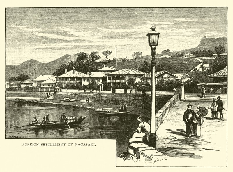 Zagraniczna osada Nagasaki autorstwa American School