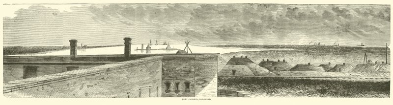 Fort Jackson, Savannah, grudzień 1864 autorstwa American School