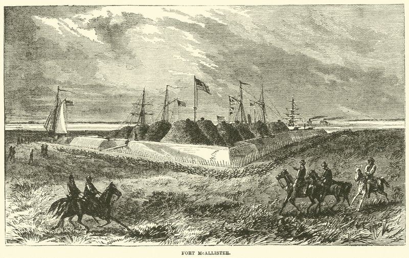 Fort McAllister, listopad 1864 autorstwa American School
