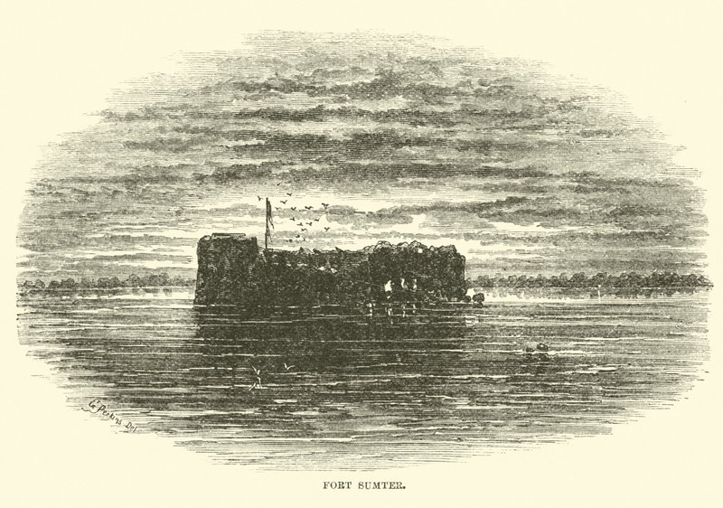 Fort Sumter, maj 1862 autorstwa American School