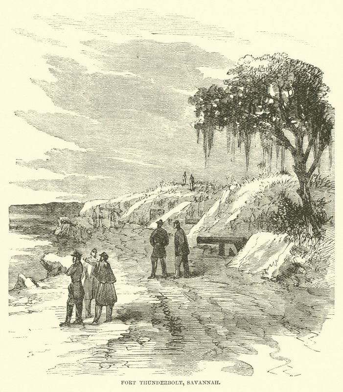 Fort Thunderbolt, Savannah, grudzień 1864 autorstwa American School