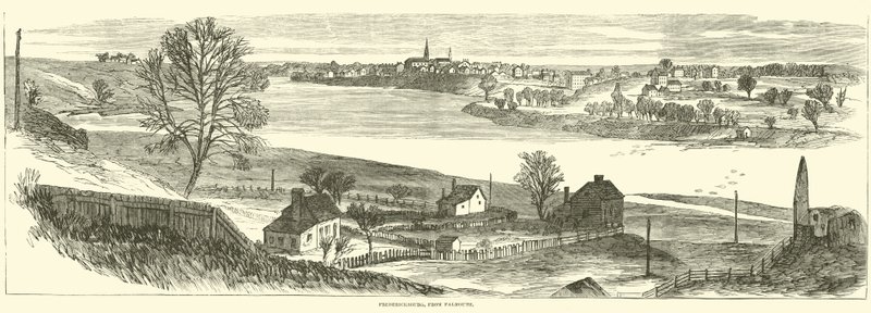 Fredericksburg, z Falmouth, listopad 1862 autorstwa American School