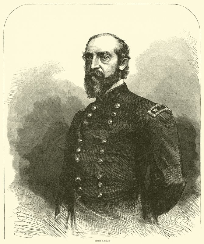 George G. Meade, maj 1863 autorstwa American School