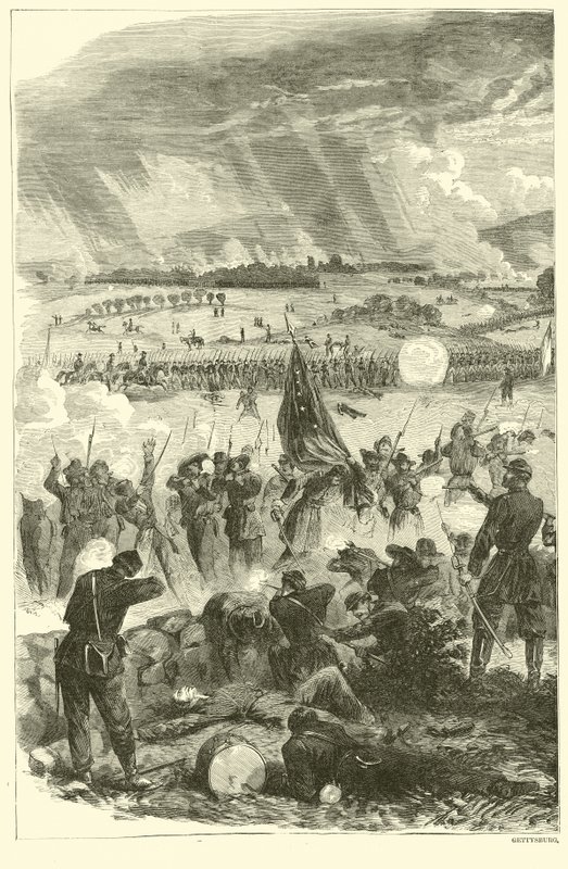 Gettysburg, 3 lipca 1863, lipiec 1863 autorstwa American School