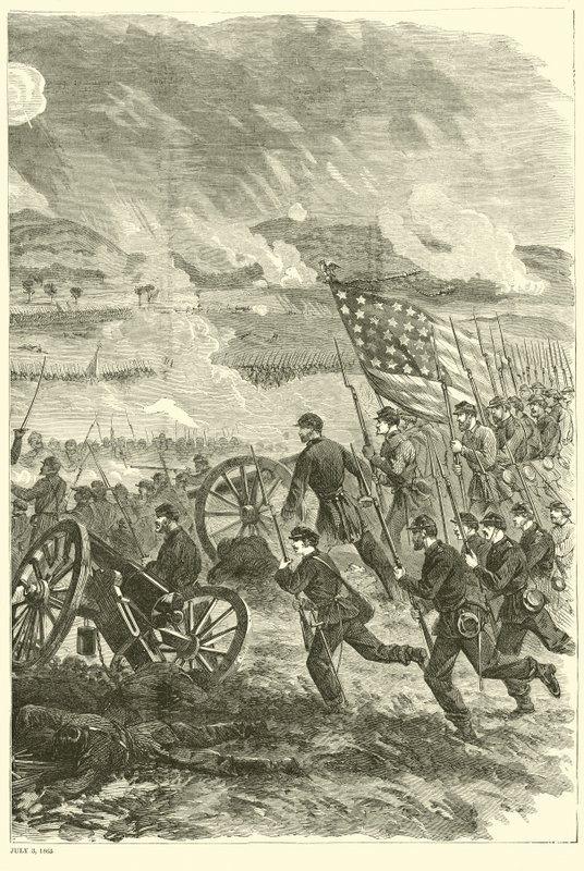 Gettysburg, 3 lipca 1863, lipiec 1863 autorstwa American School