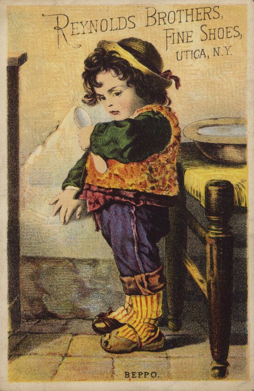 Dziewczyna w dziwnych sandałach autorstwa American School