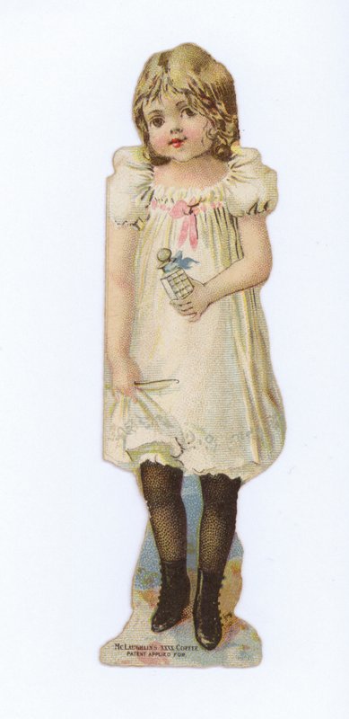 Dziewczyna niosąca butelkę (perfum?) autorstwa American School