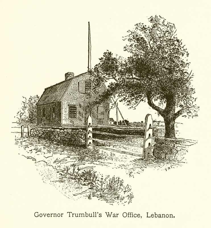 Gubernator Trumbulls War Office, Liban, Connecticut autorstwa American School