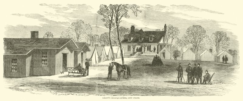 Centrala Grants, City Point, styczeń 1865 autorstwa American School