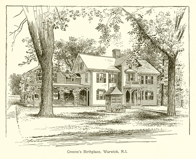 Miejsce urodzenia Greenesa, Warwick, RI autorstwa American School