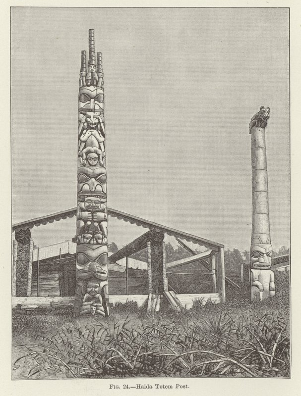 Haida Totem Post autorstwa American School