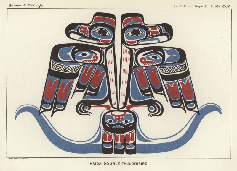 Haida podwójny thunderbird autorstwa American School