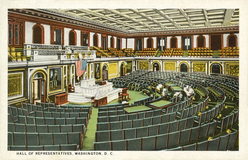 Sala Reprezentantów, Waszyngton DC, USA (kolor lito) autorstwa American School