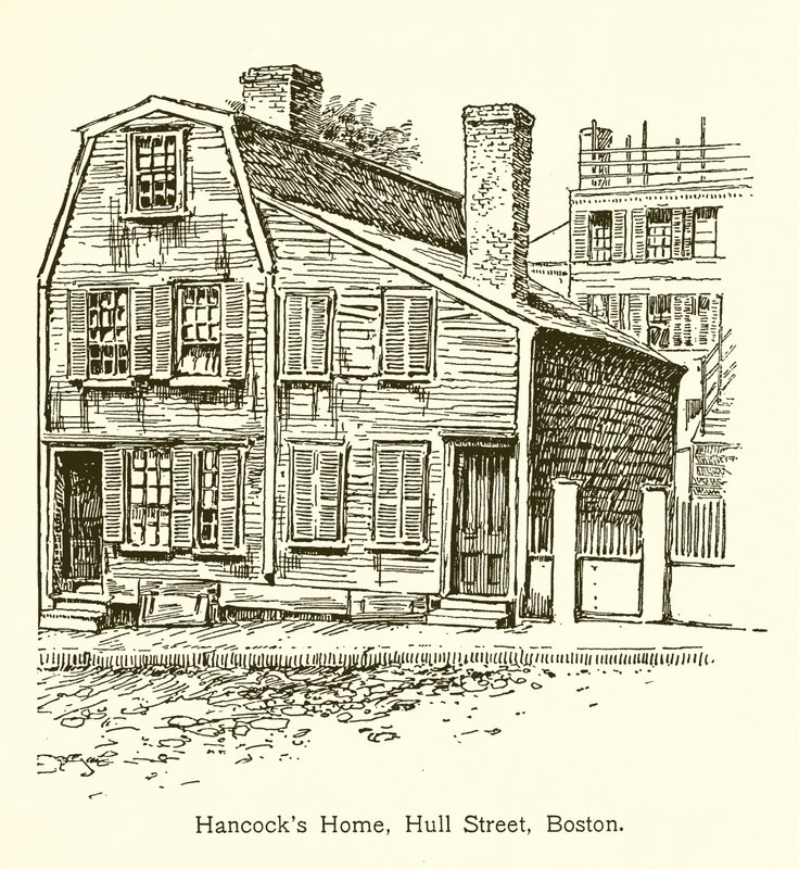 Dom Hancocks, Hull Street, Boston autorstwa American School