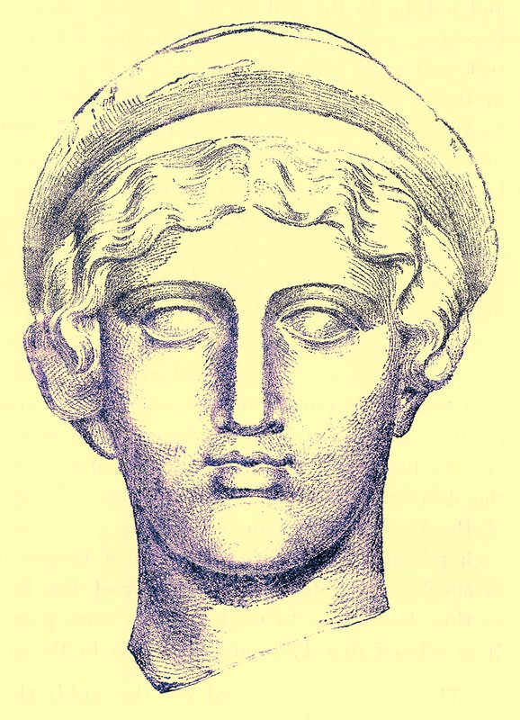 Hebe, ilustracja z Historii Grecji autorstwa Victora Duruy, opublikowana w 1890 r. (obraz ulepszony cyfrowo) autorstwa American School