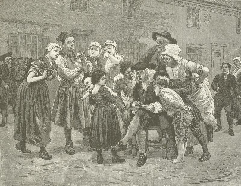 Hogarth szkicuje autostradę Queenborough autorstwa American School