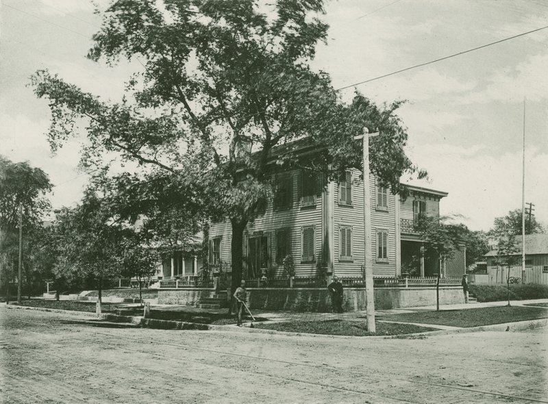 Dom Abrahama Lincolna w 1861 roku (fotograwiura) autorstwa American School
