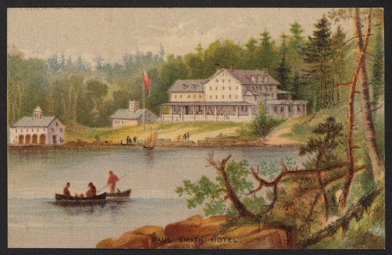 Karta Hotelowa (kolorowy grawer) autorstwa American School