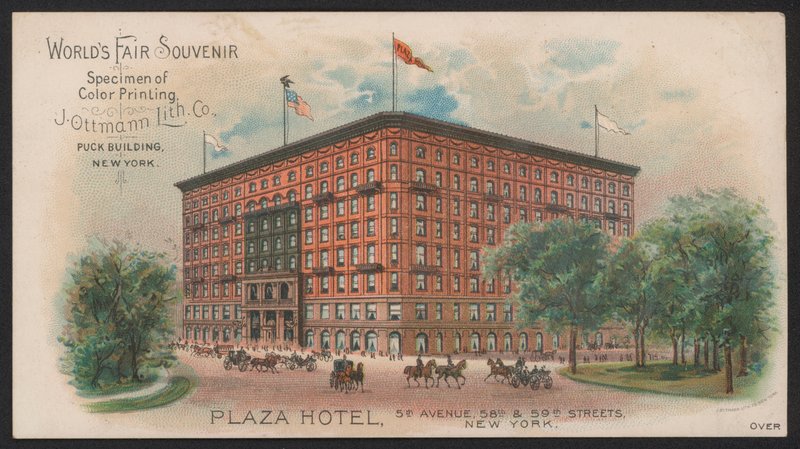 Karta Hotelowa (kolorowy grawer) autorstwa American School