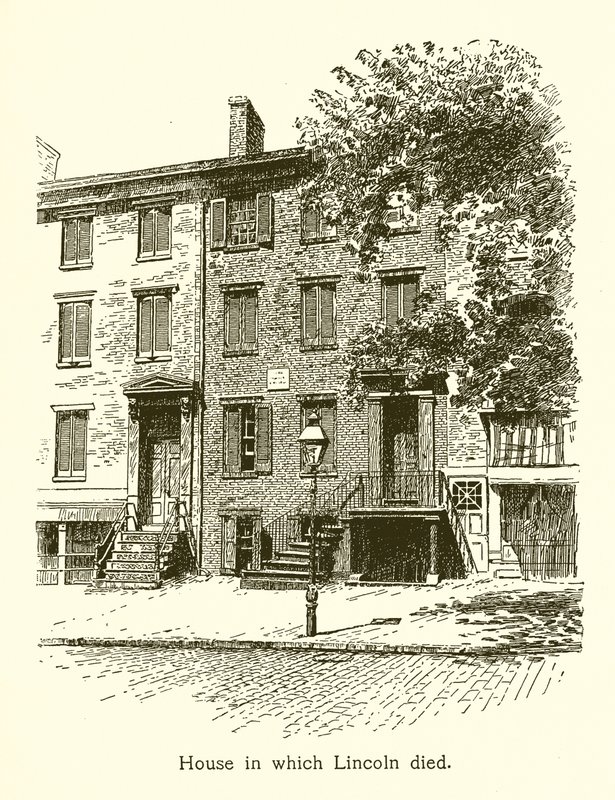 Dom, w którym zmarł Lincoln, Abraham Lincoln autorstwa American School