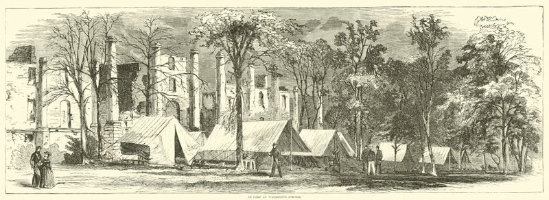 W obozie w Warrenton Springs, październik 1863 autorstwa American School