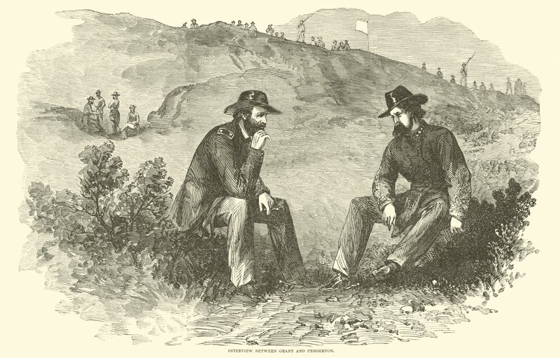 Wywiad między Grantem i Pembertonem, lipiec 1863 r. autorstwa American School