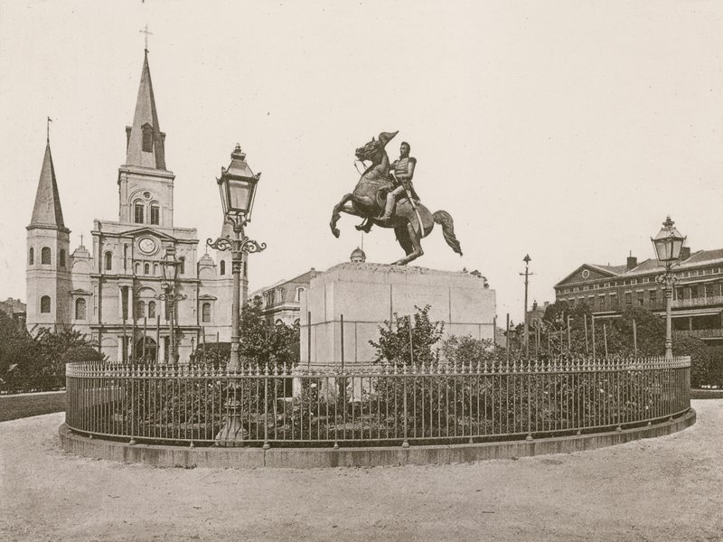 Jackson Square, Nowy Orlean (fotograwiura) autorstwa American School