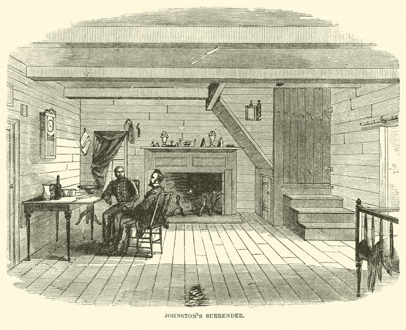 Poddanie się Johnstonów, kwiecień 1865 autorstwa American School