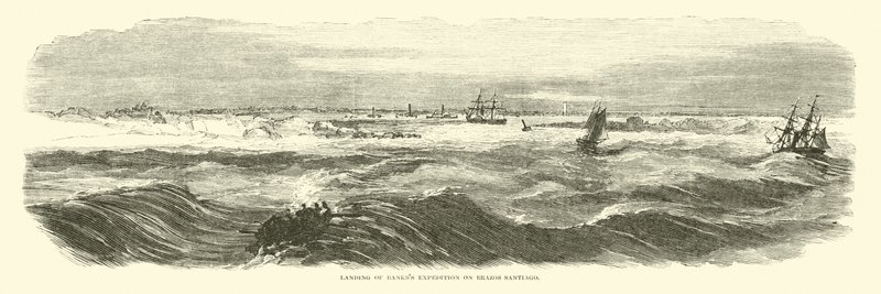 Lądowanie Ekspedycji Banksa na Brazos Santiago, listopad 1863 autorstwa American School