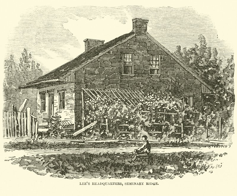 Siedziba Lees, Seminary Ridge, lipiec 1863 r. autorstwa American School