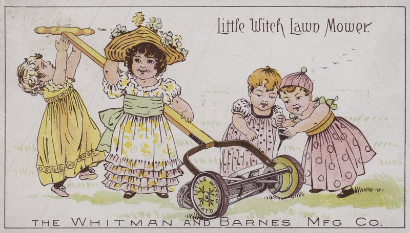 Kosiarka do trawy Little Witch (chromolitho) autorstwa American School