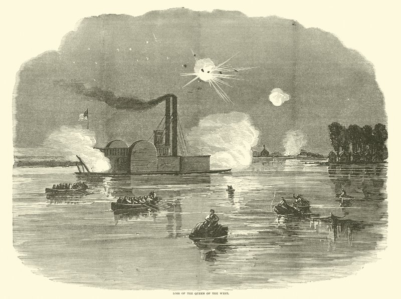 Utrata Królowej Zachodu, luty 1863 autorstwa American School