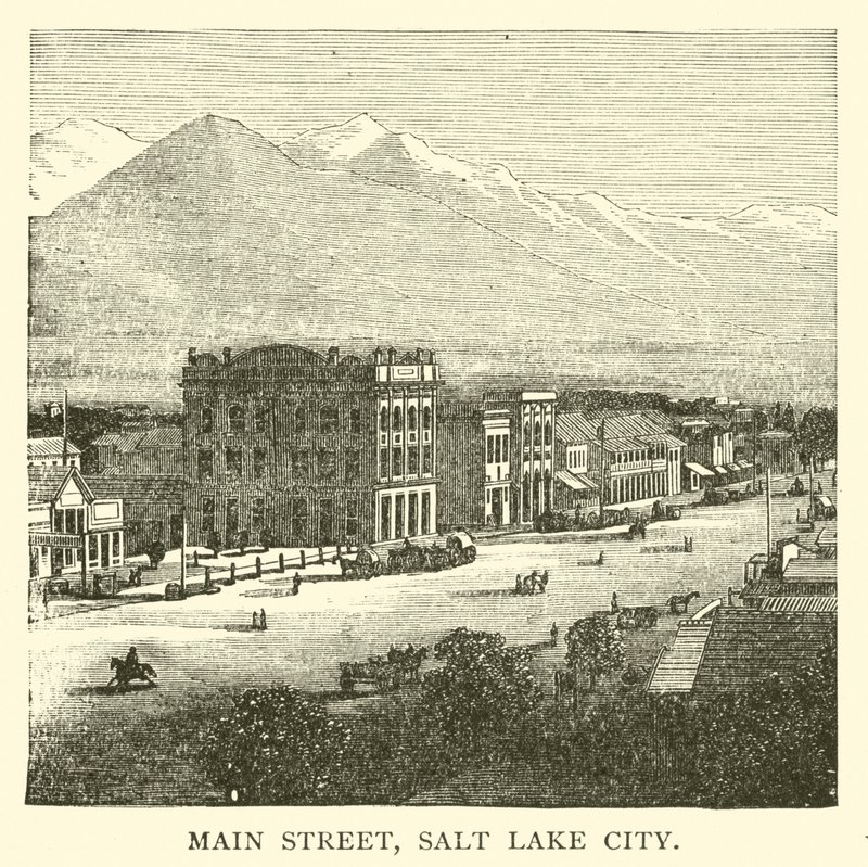 Main Street, Salt Lake City (grawerunek) autorstwa American School