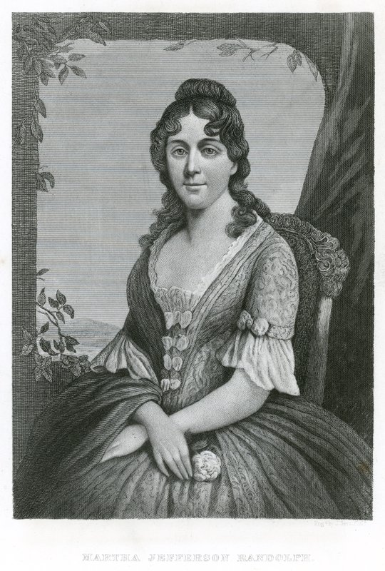 Martha Jefferson Randolph (rycina) autorstwa American School