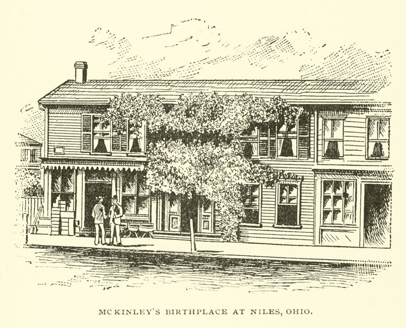 Miejsce urodzenia McKinleya w Niles, Ohio autorstwa American School