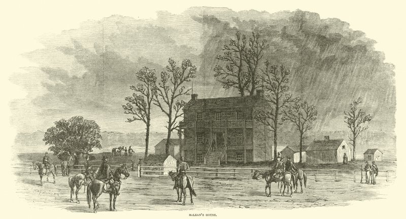 Dom McLeansa, kwiecień 1865 autorstwa American School