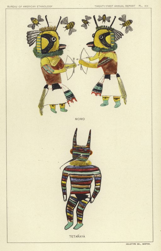 Momo, Tetanaya (kolorowa litografia) autorstwa American School
