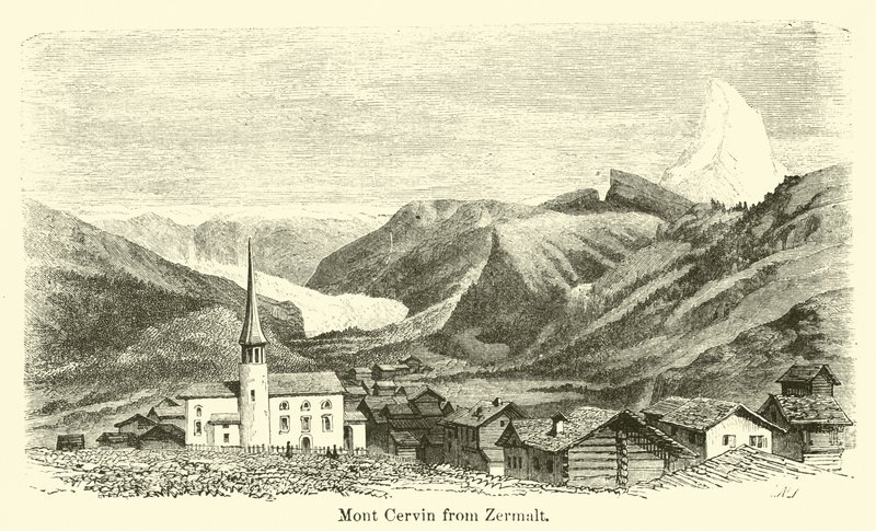 Mont Cervin z Zermalt autorstwa American School