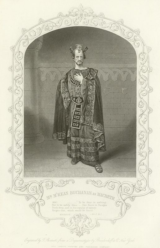 Pan MKean Buchanan jako Makbet, Akt III, scena i autorstwa American School