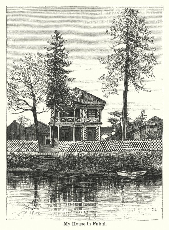 Mój dom w Fukui (grawerunek) autorstwa American School